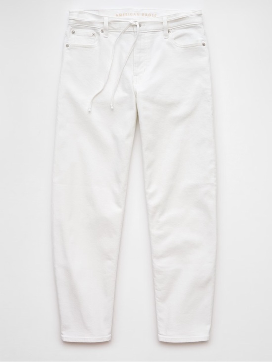 American Eagle Outfitters Denim - NWT AE American Eagle White Barrel Jeans Sz 4S